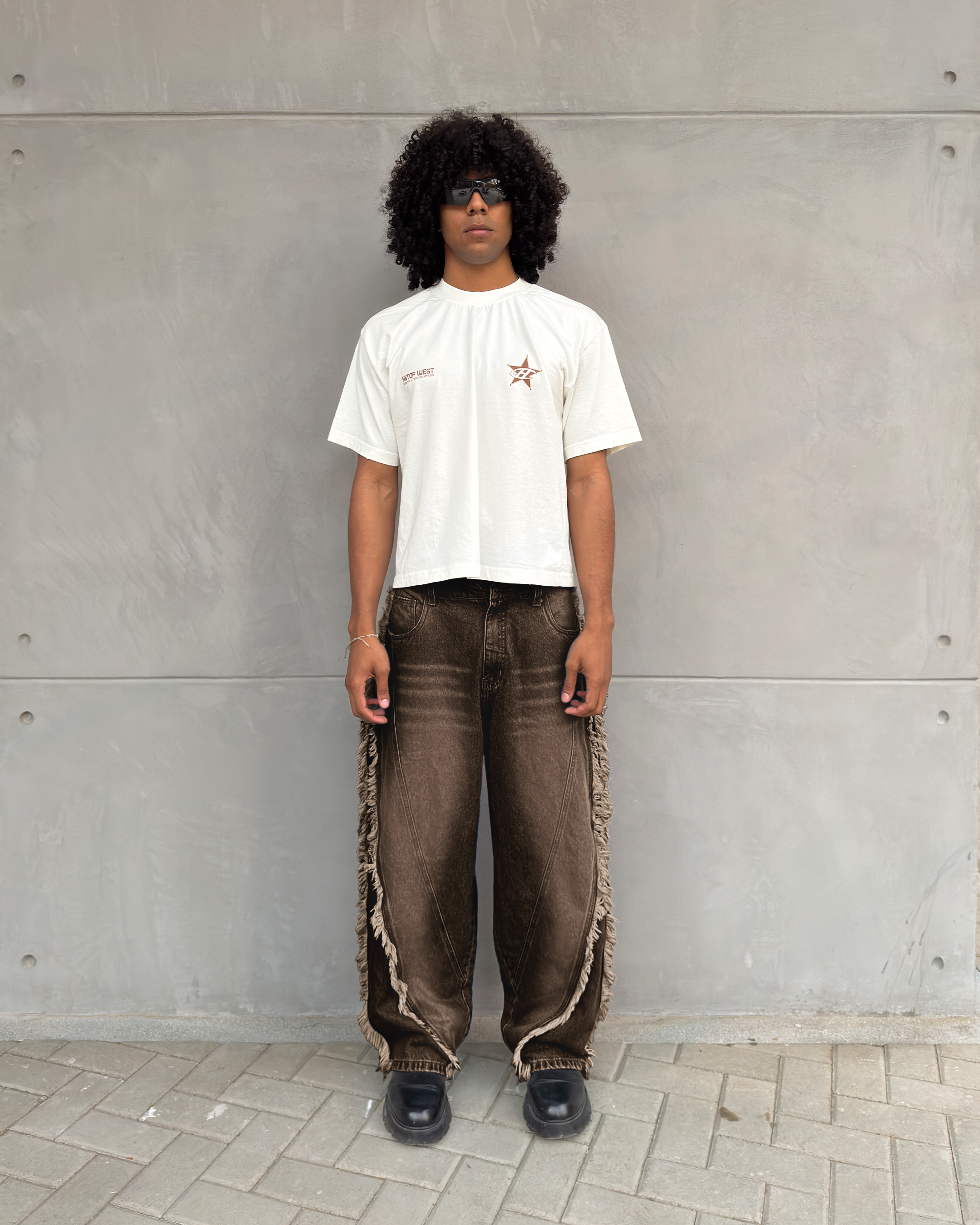 Baggy Jean Disruptive Marron