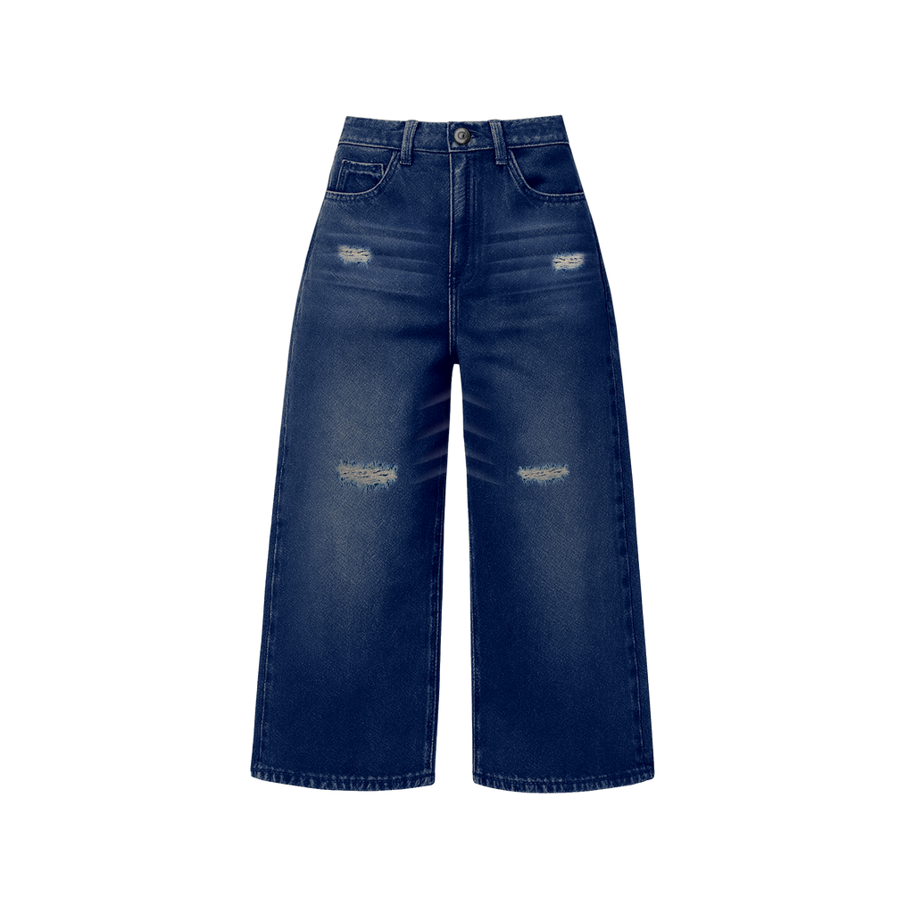 BLUE JEAN FRAYED