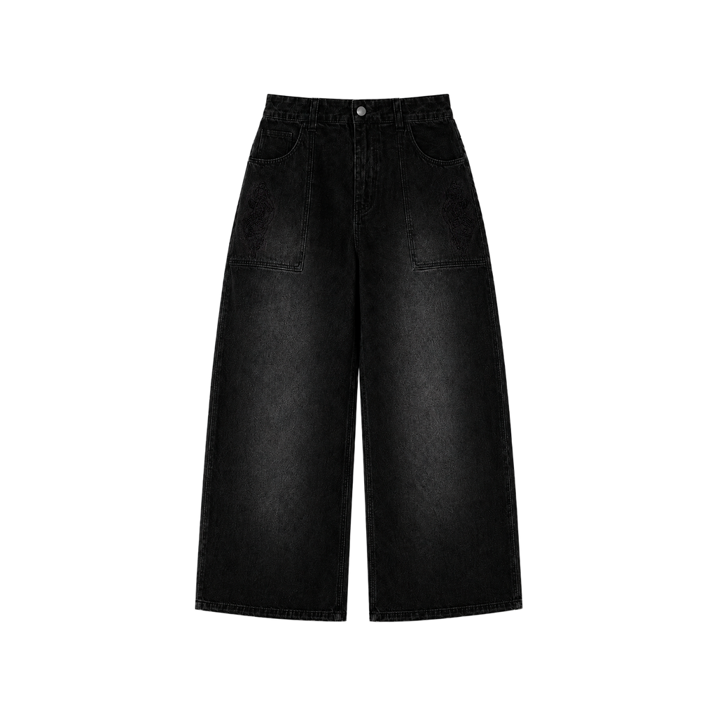 JEAN BLACK PARCHE