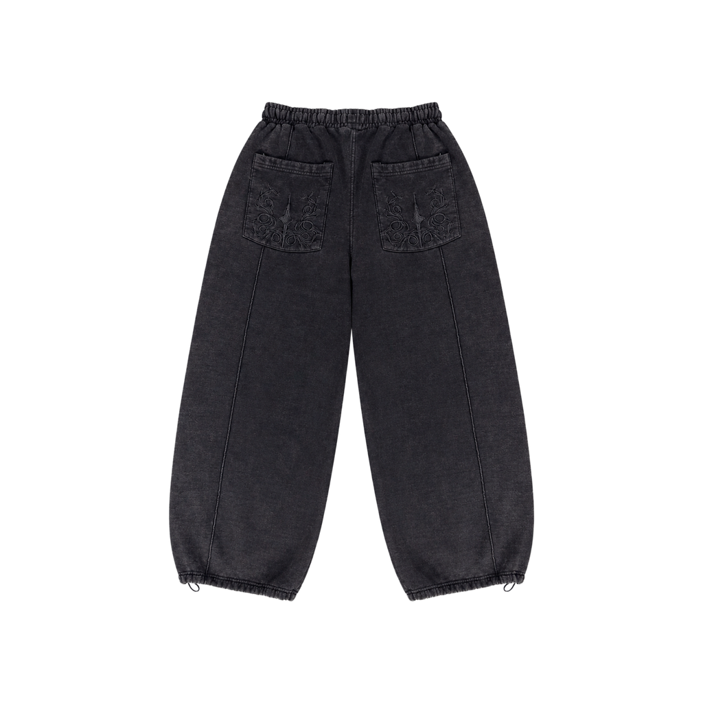 WIDE PANT BLACK VEIN