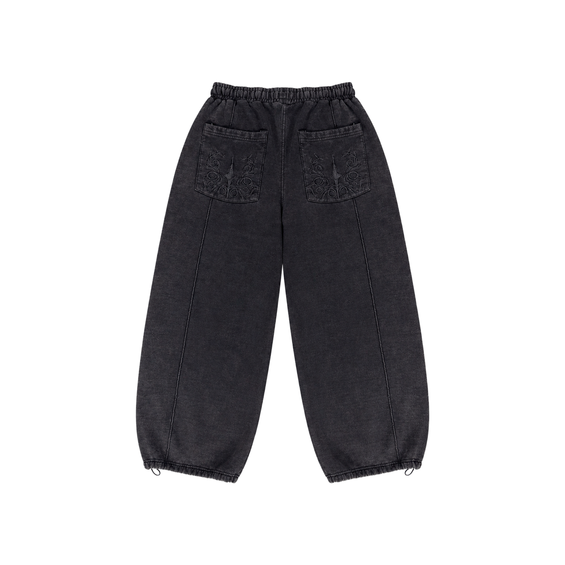 WIDE PANT BLACK VEIN