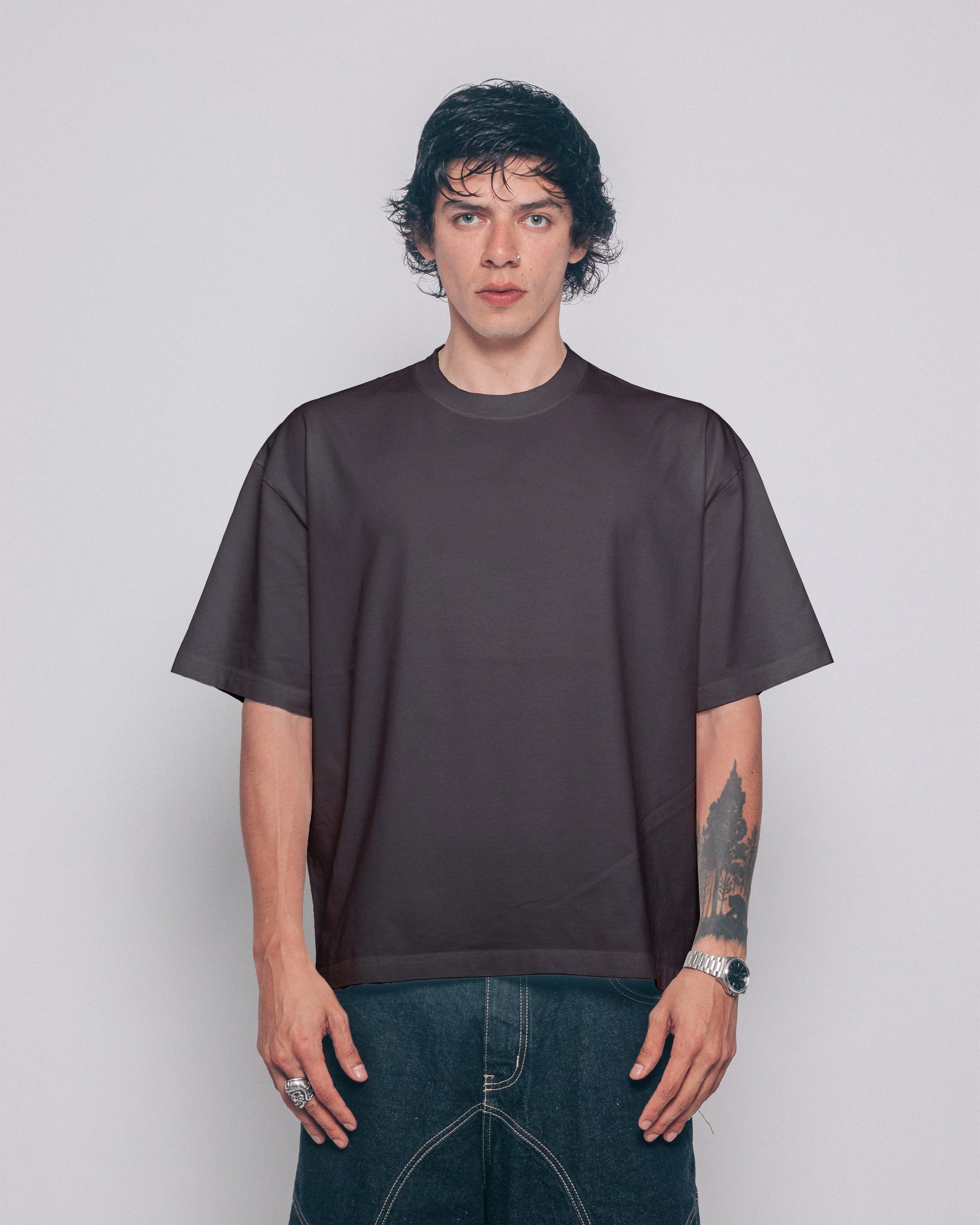 T-SHIRT CHARCOL BASIC
