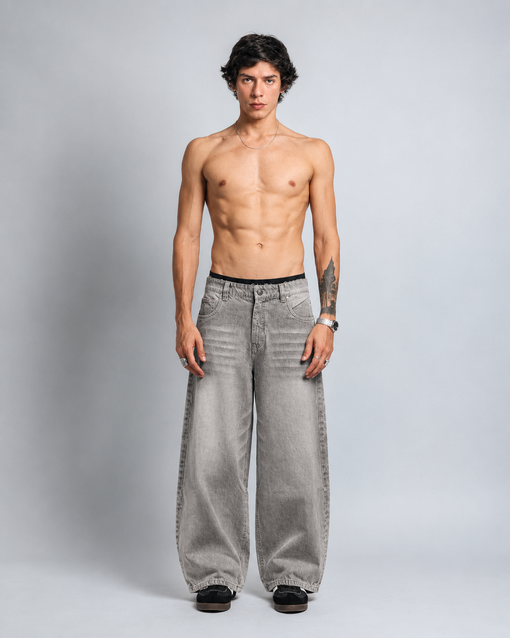 GREY JEAN DENIM H