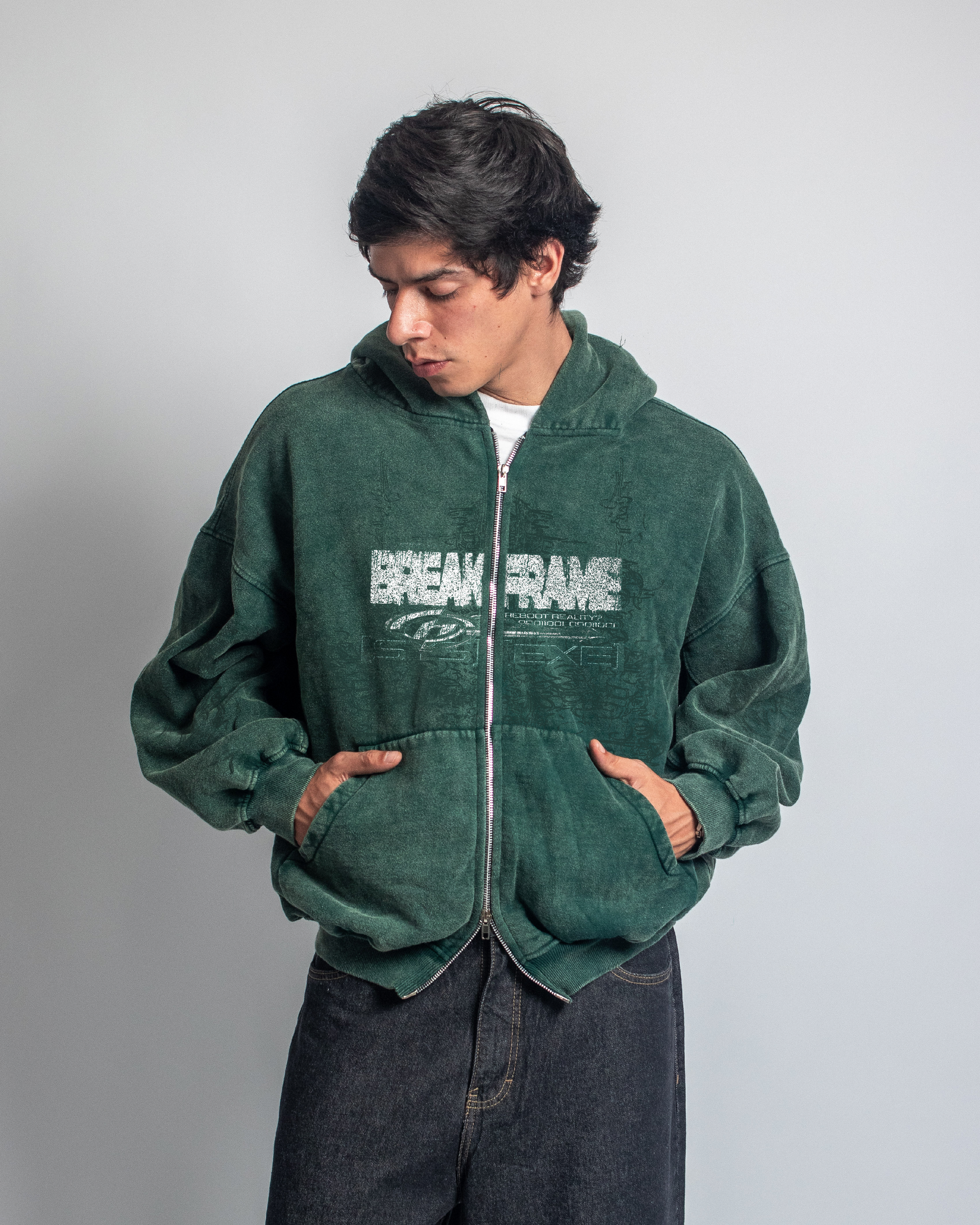 DOBLE ZIP HOODIE BROKEN