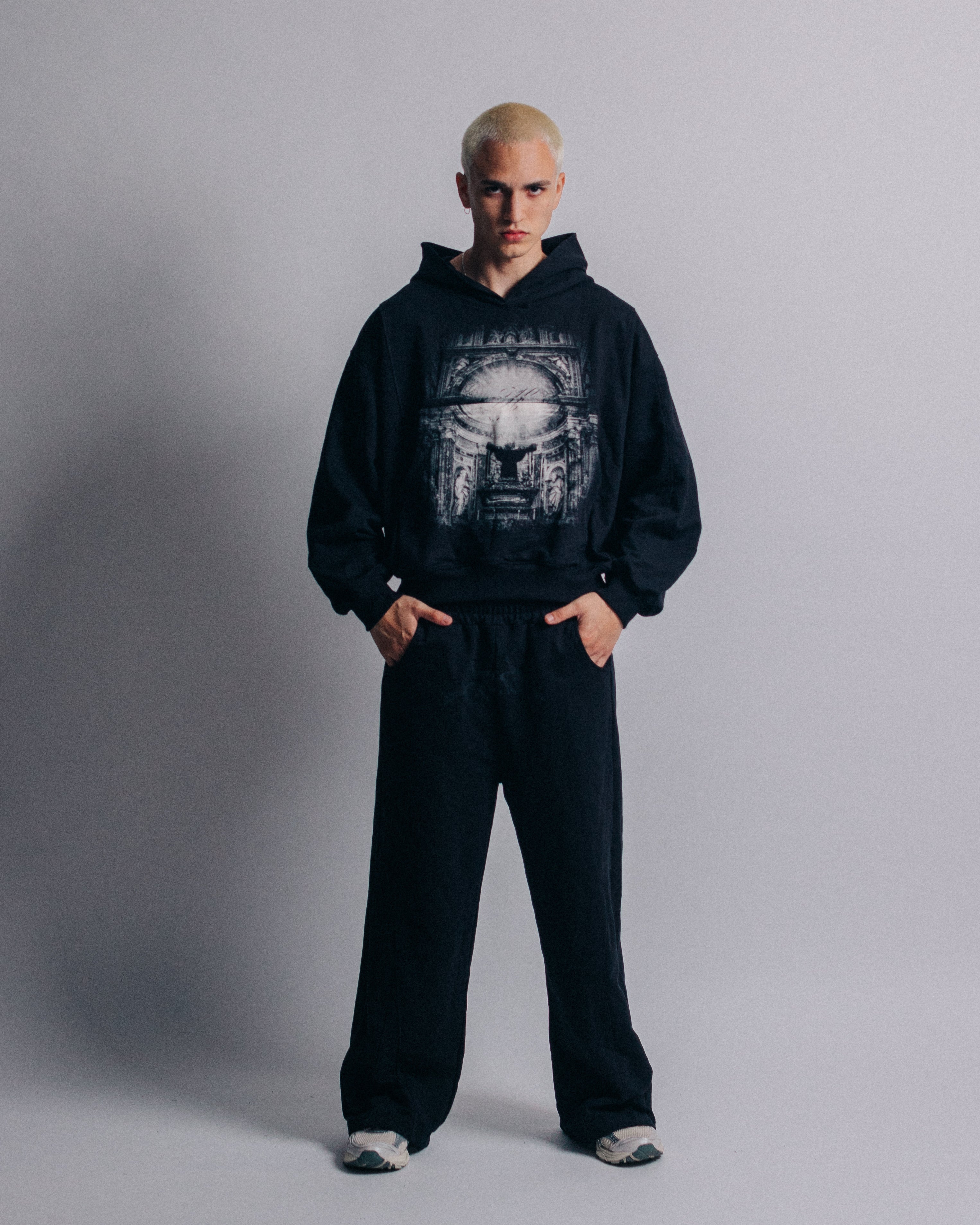 Reincarnate HTP Black Hoodie Lines