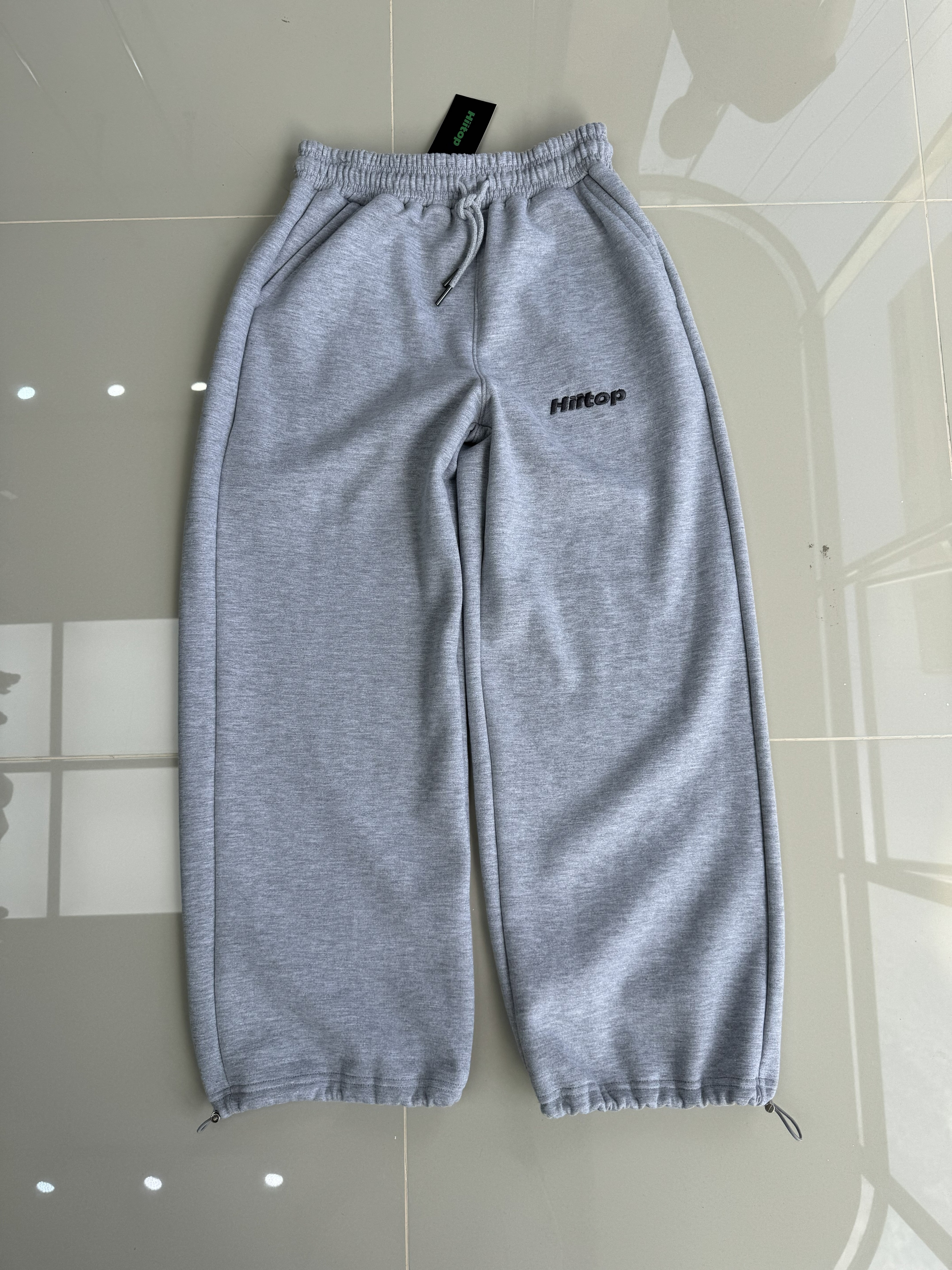 Adjustable Baggy Melange Pant