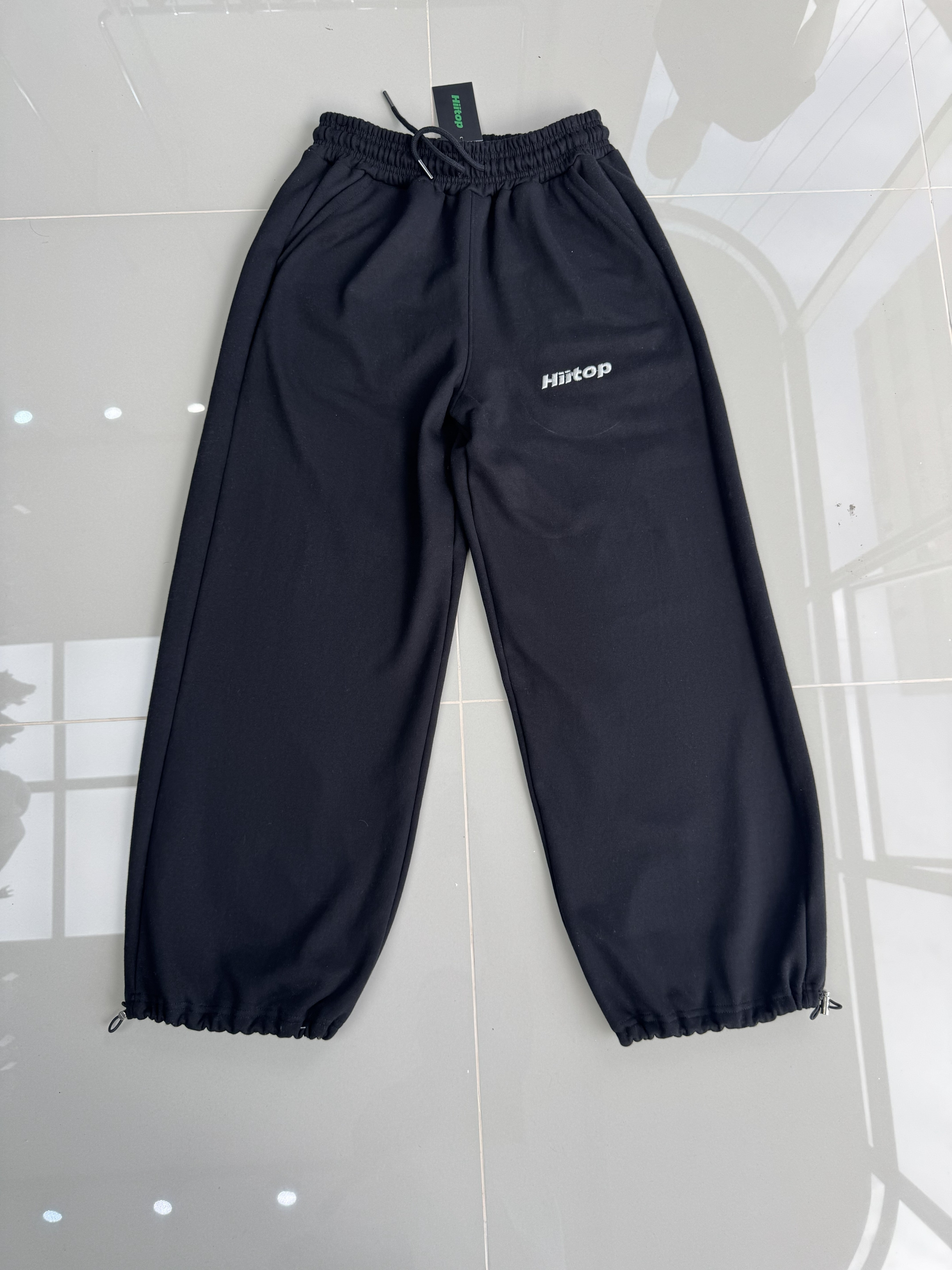 Adjustable Baggy Black Pant