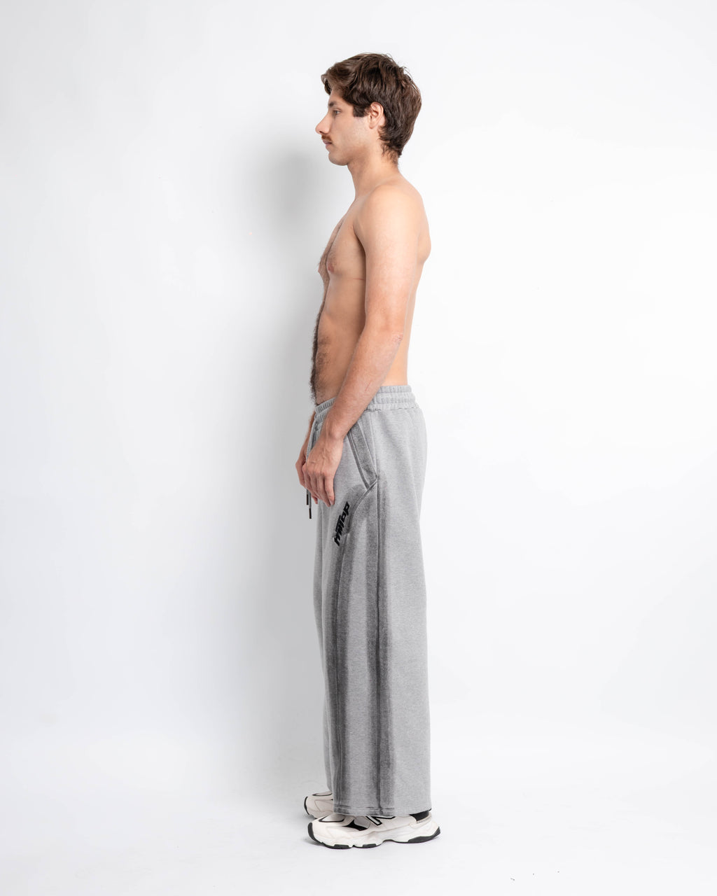 WIDE PANT MELANGE con FOCA