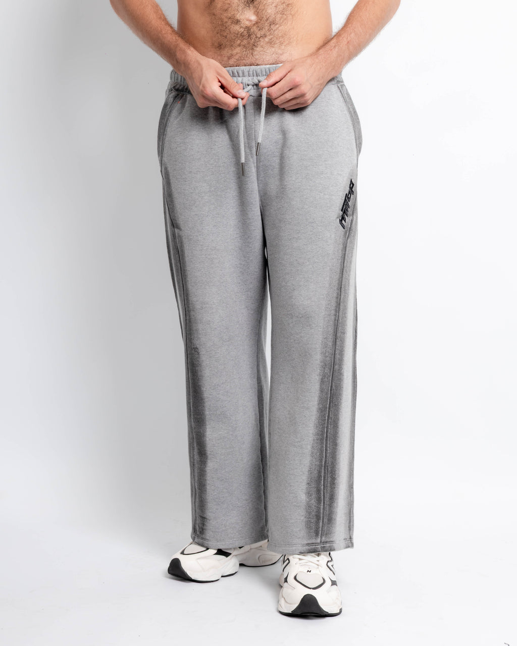 WIDE PANT MELANGE con FOCA