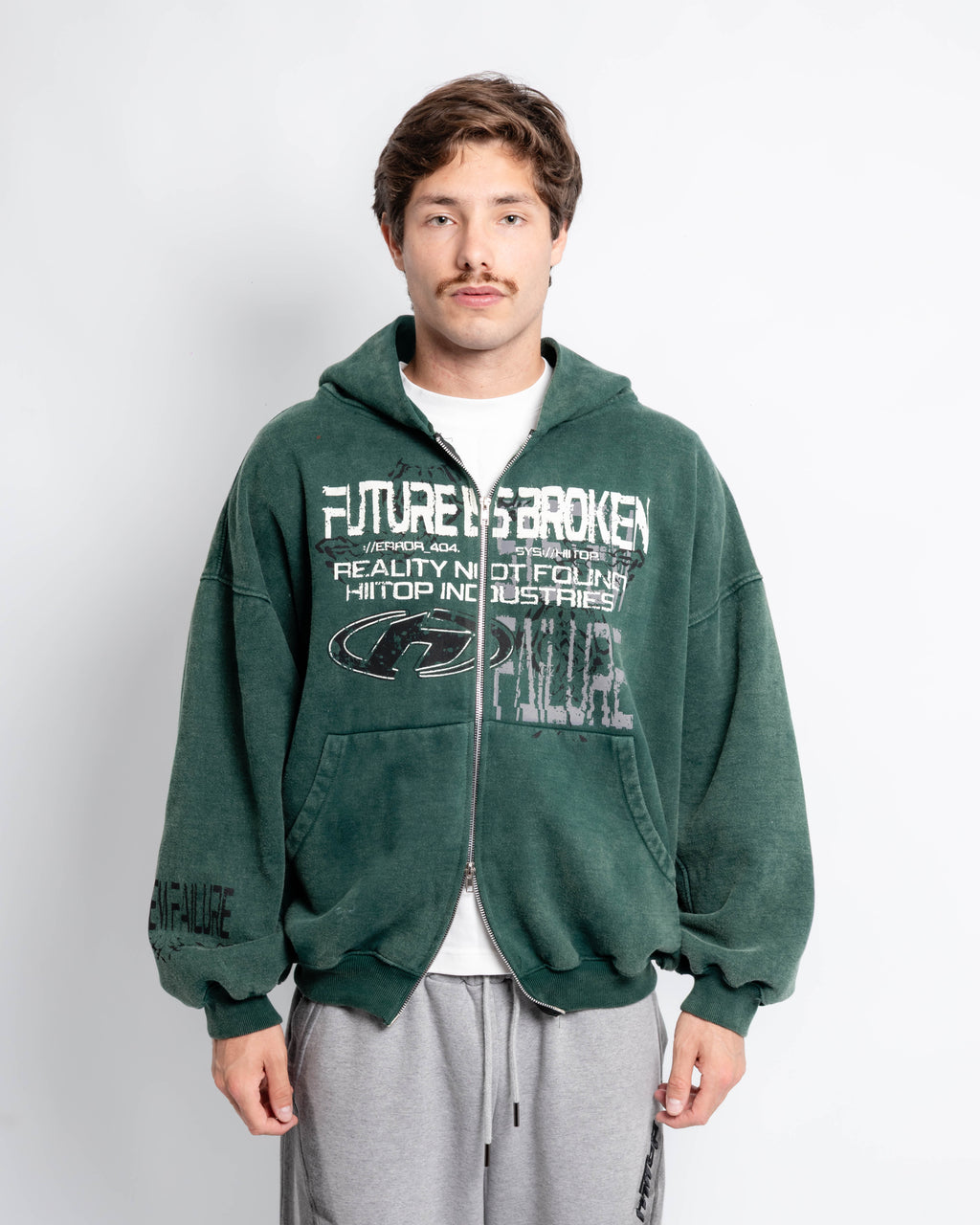 DOBLE ZIP HOODIE DISTORTED REALITY