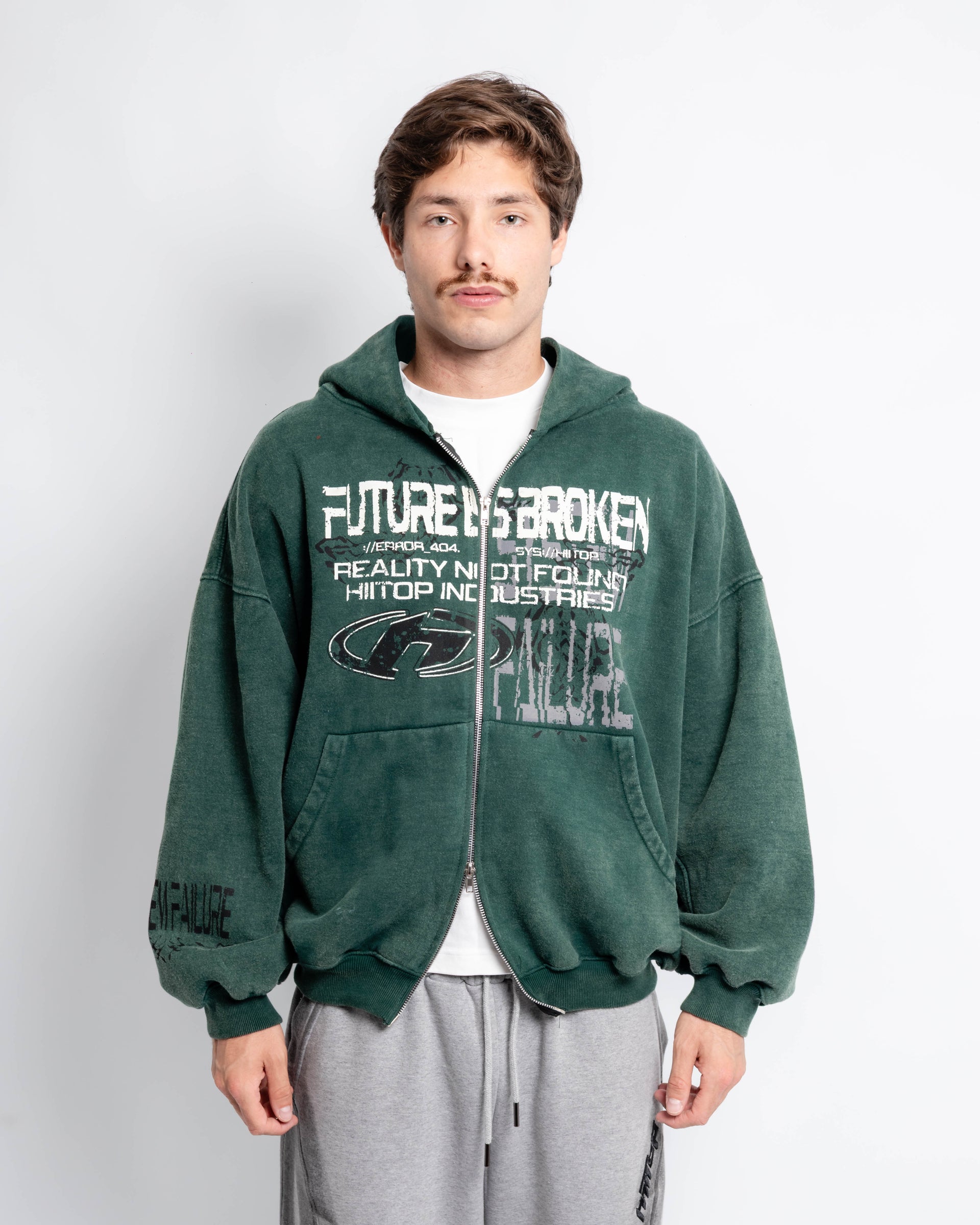 DOBLE ZIP HOODIE DISTORTED REALITY