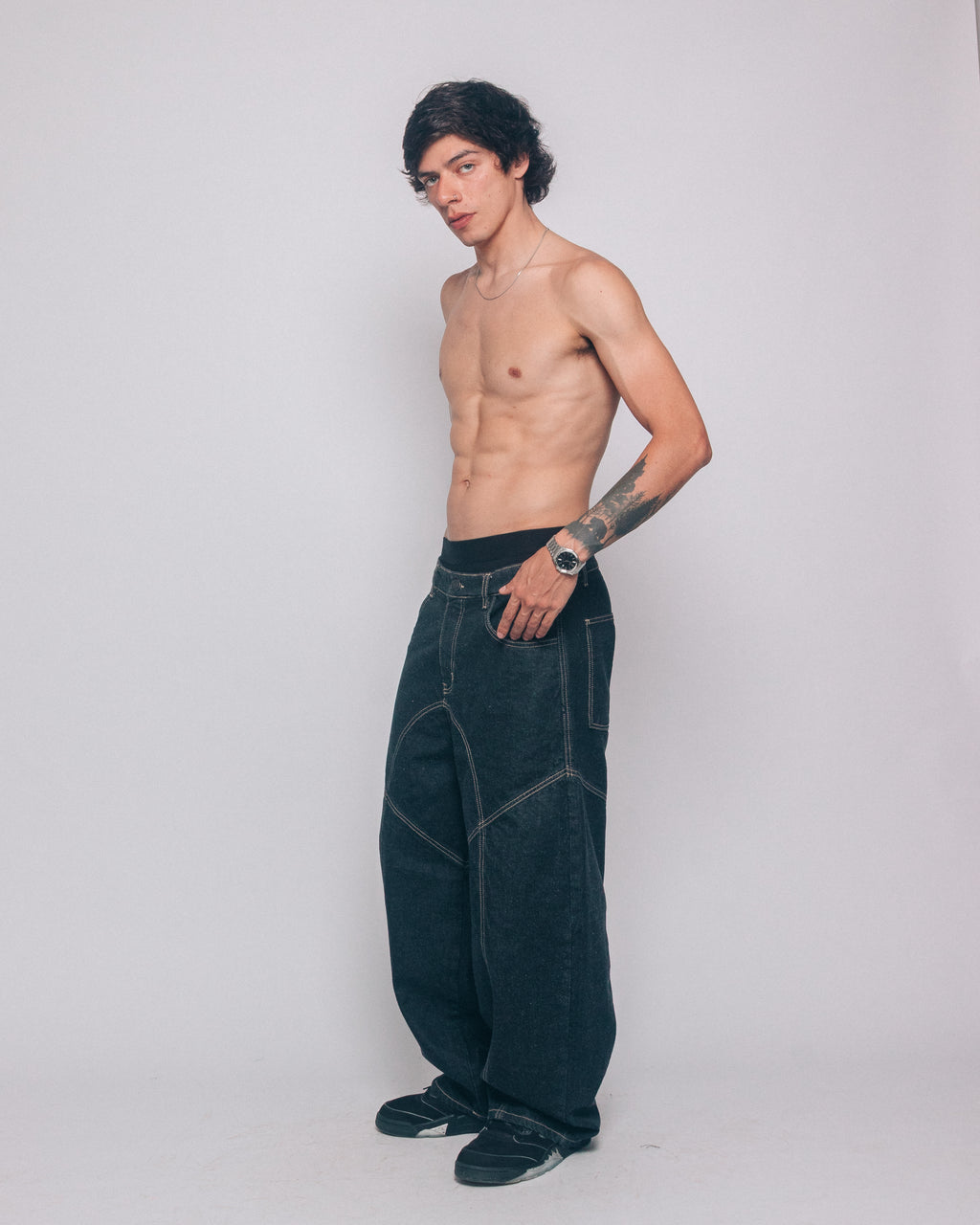 RAW DENIM HIITOP BLACK