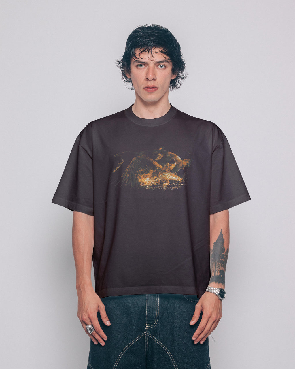 T-SHIRT TRAVIS CHARCOL