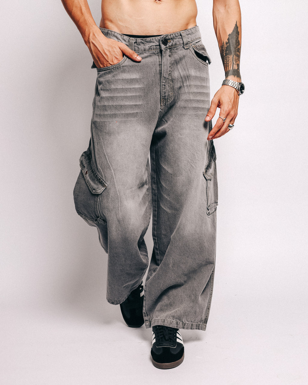 CARGO GREY JEAN