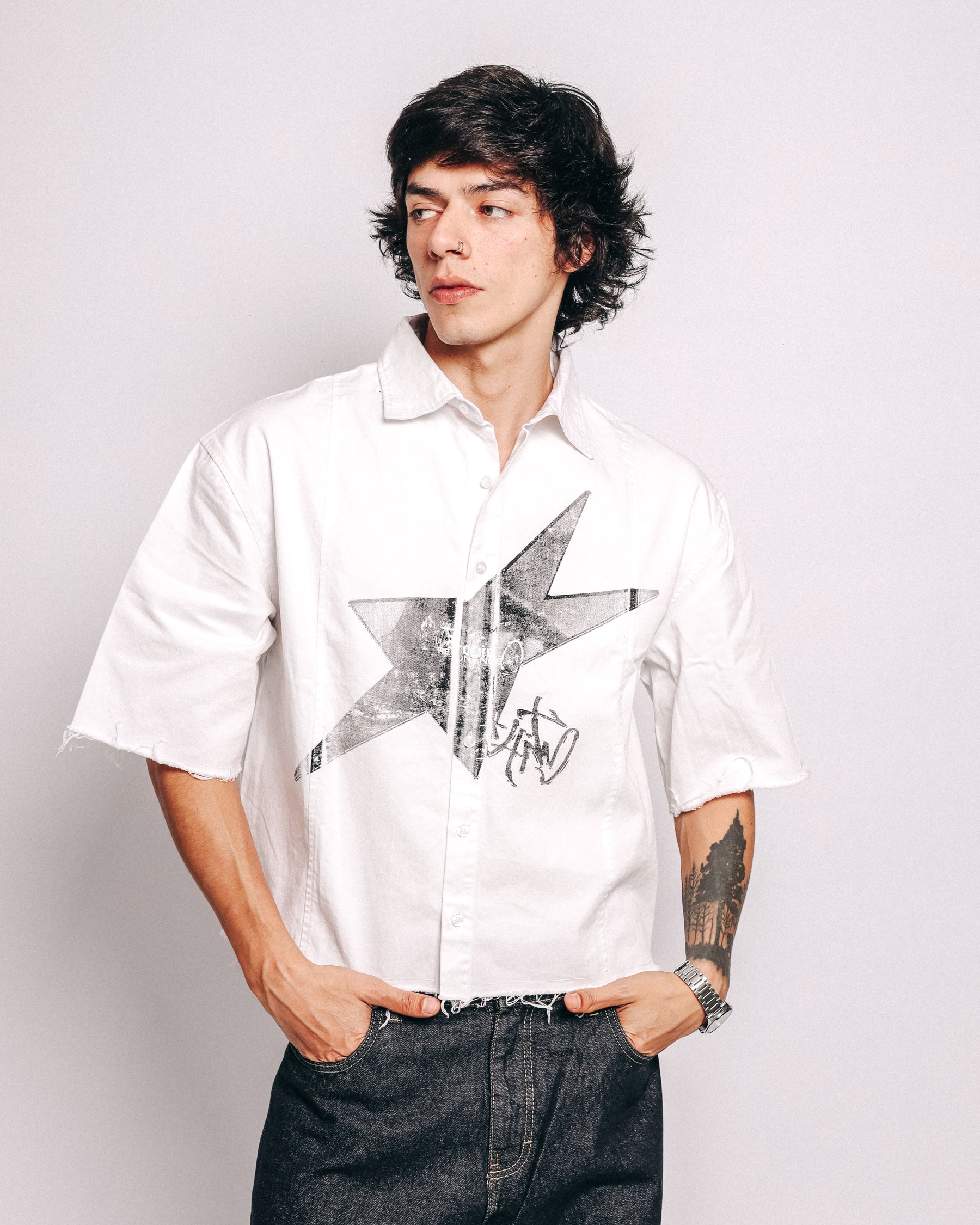 SHIRT WHITE STAR