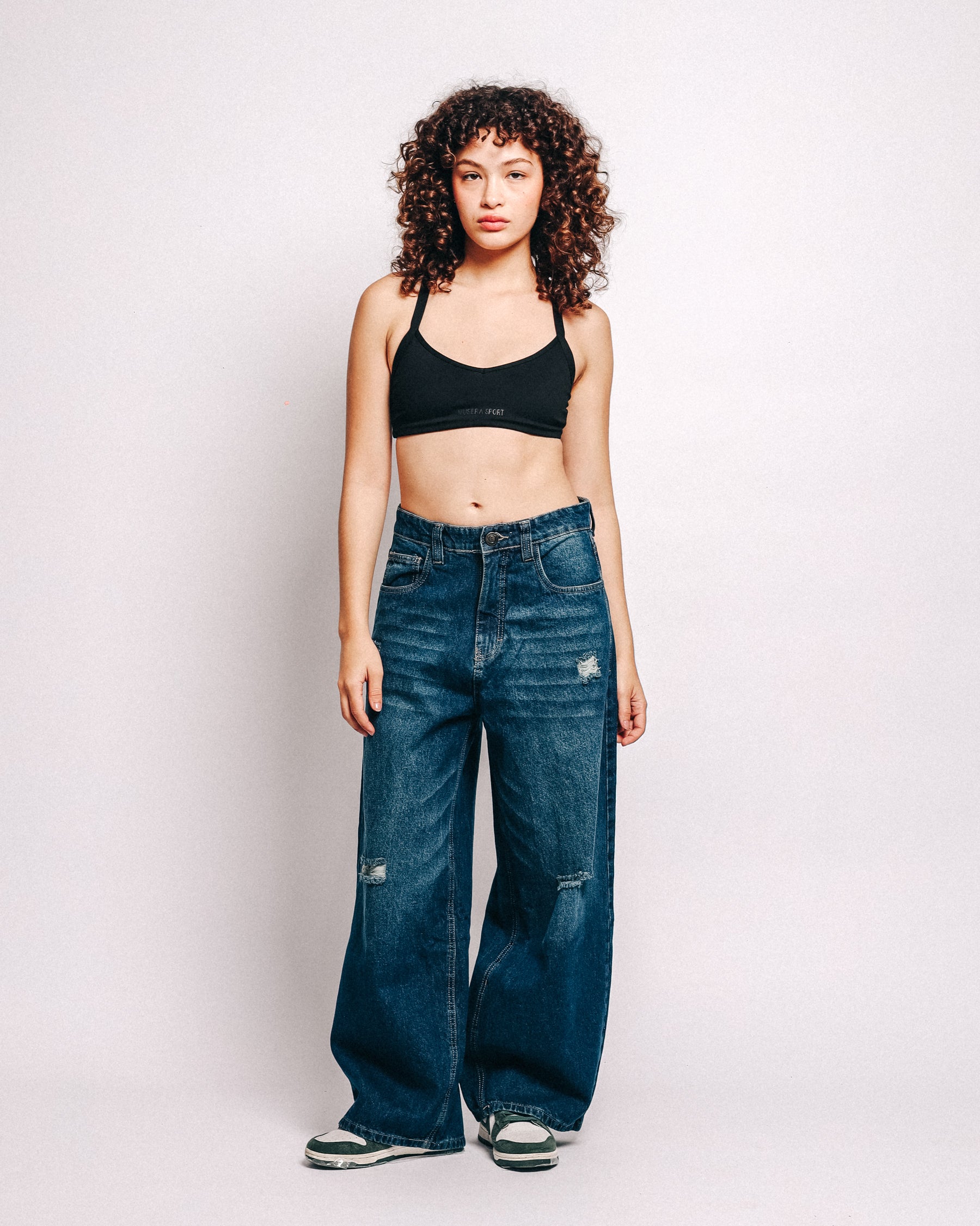BLUE JEAN FRAYED
