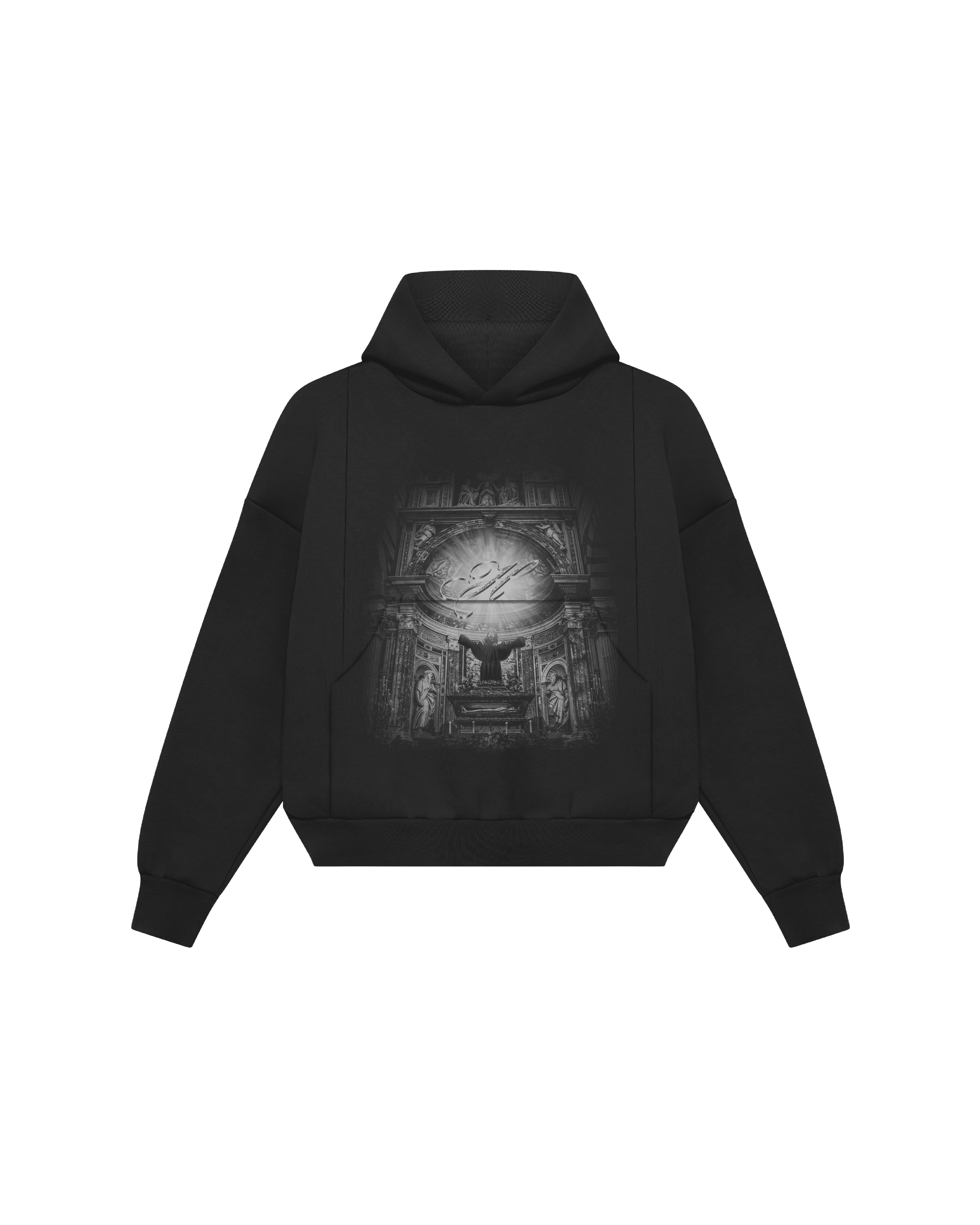 Reincarnate HTP Black Hoodie Lines