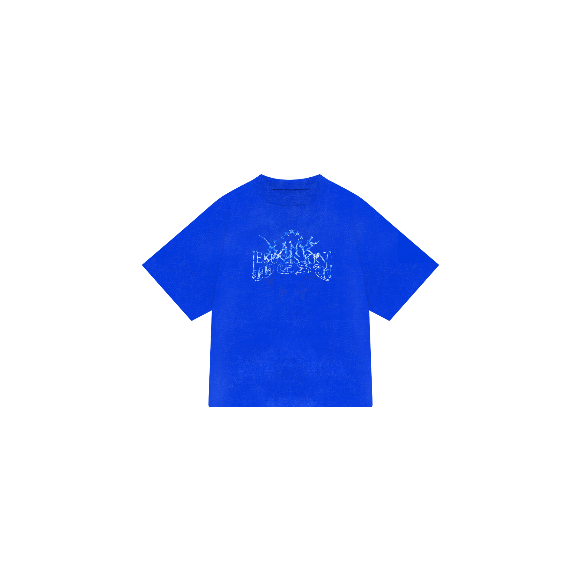 T-SHIRT JESUS IS KING BLUE
