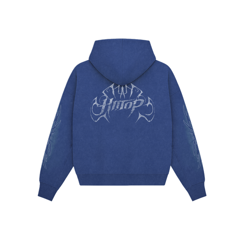 DOBLE ZIP HOODIE BLUE BREAK FRAME
