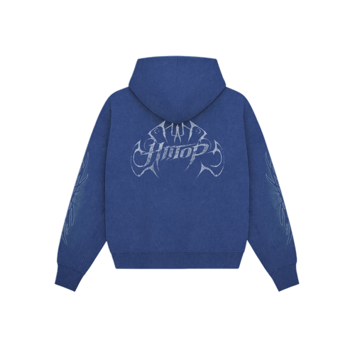 DOBLE ZIP HOODIE BLUE BREAK FRAME