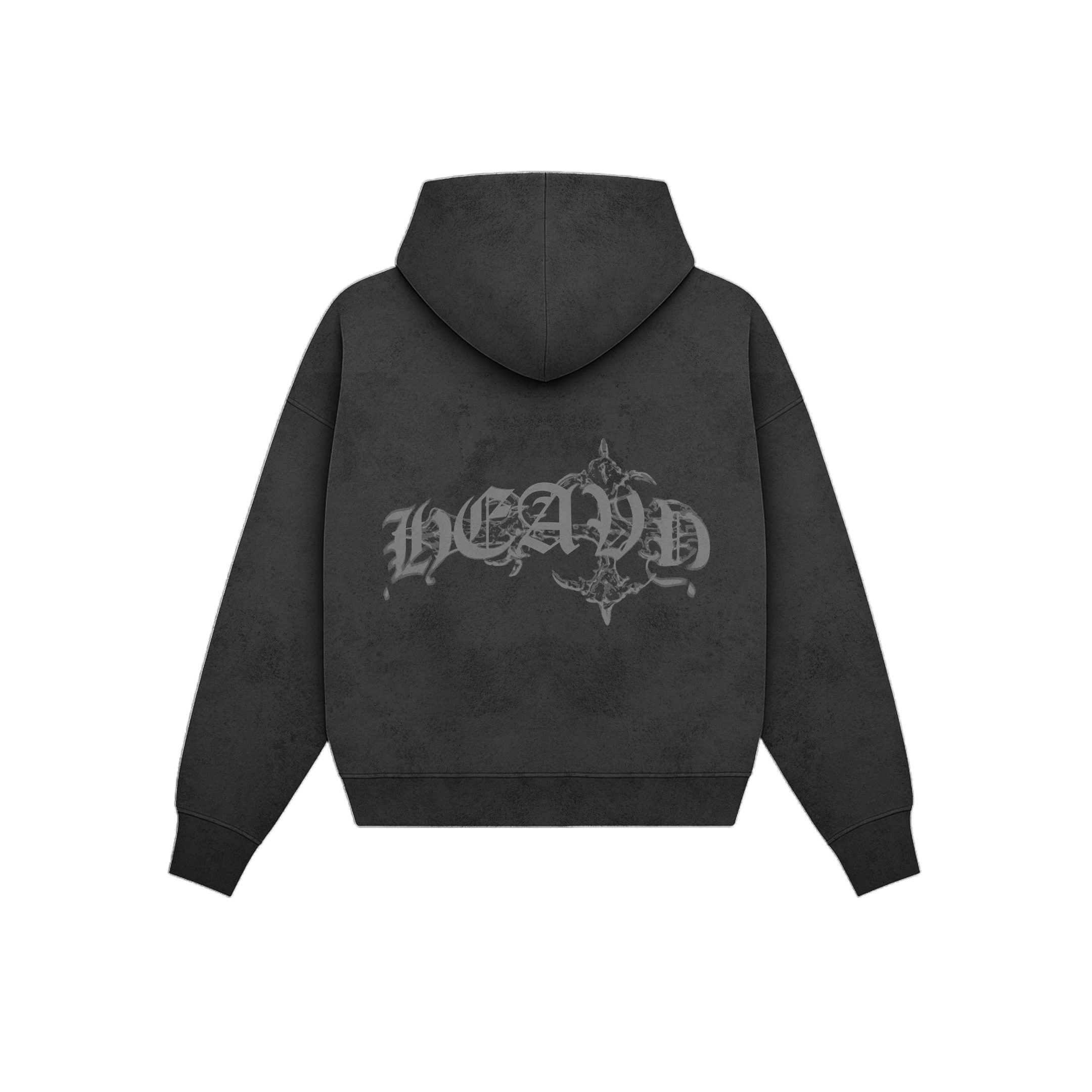 ZIP HOODIE HEAVY BLACK