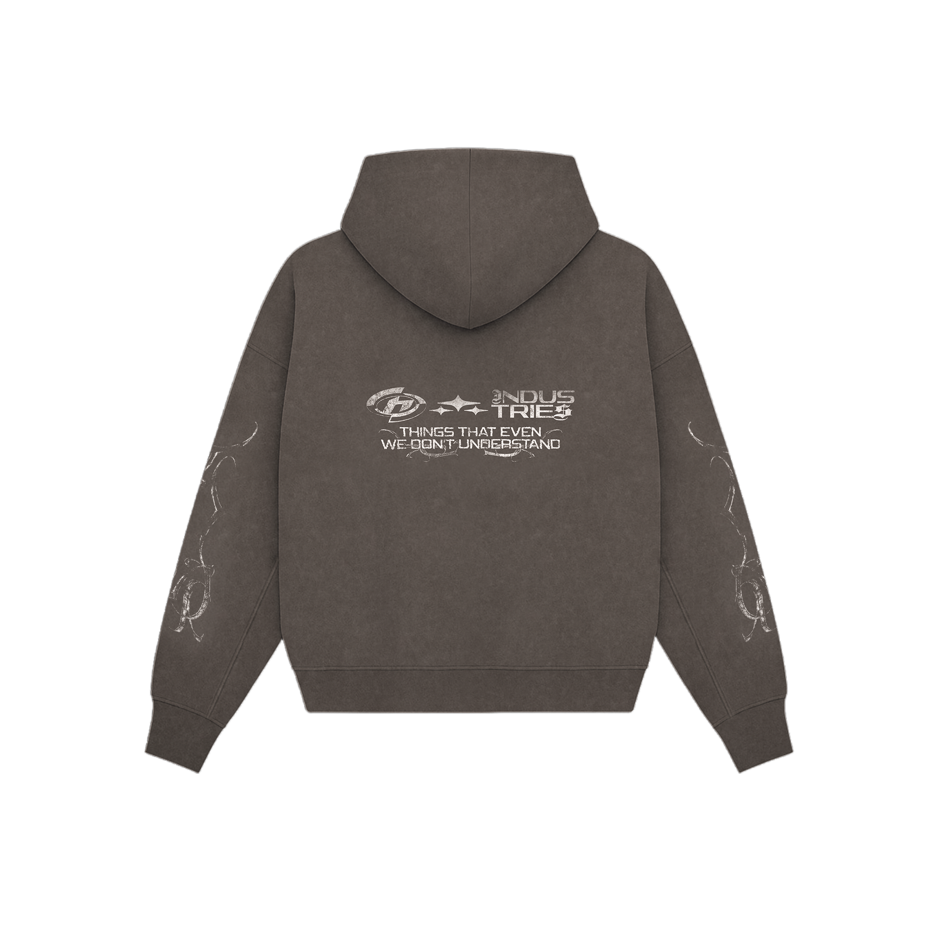 DOBLE ZIP HOODIE BROWN UNDERSTAND