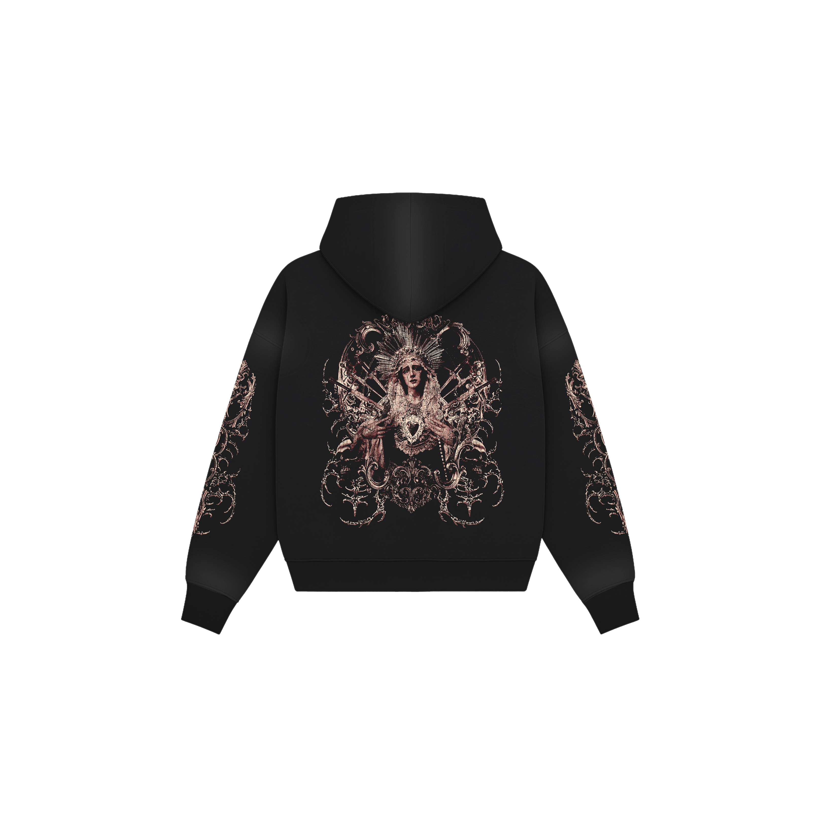 ZIP HOODIE NEGRA MOTHER OF PAIN