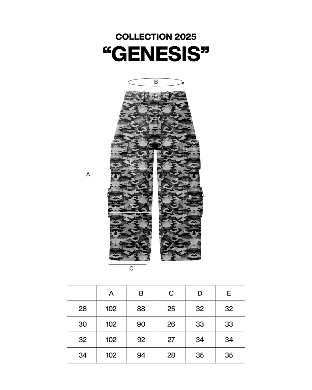 CARGO PANT CAMUFLADO GREY