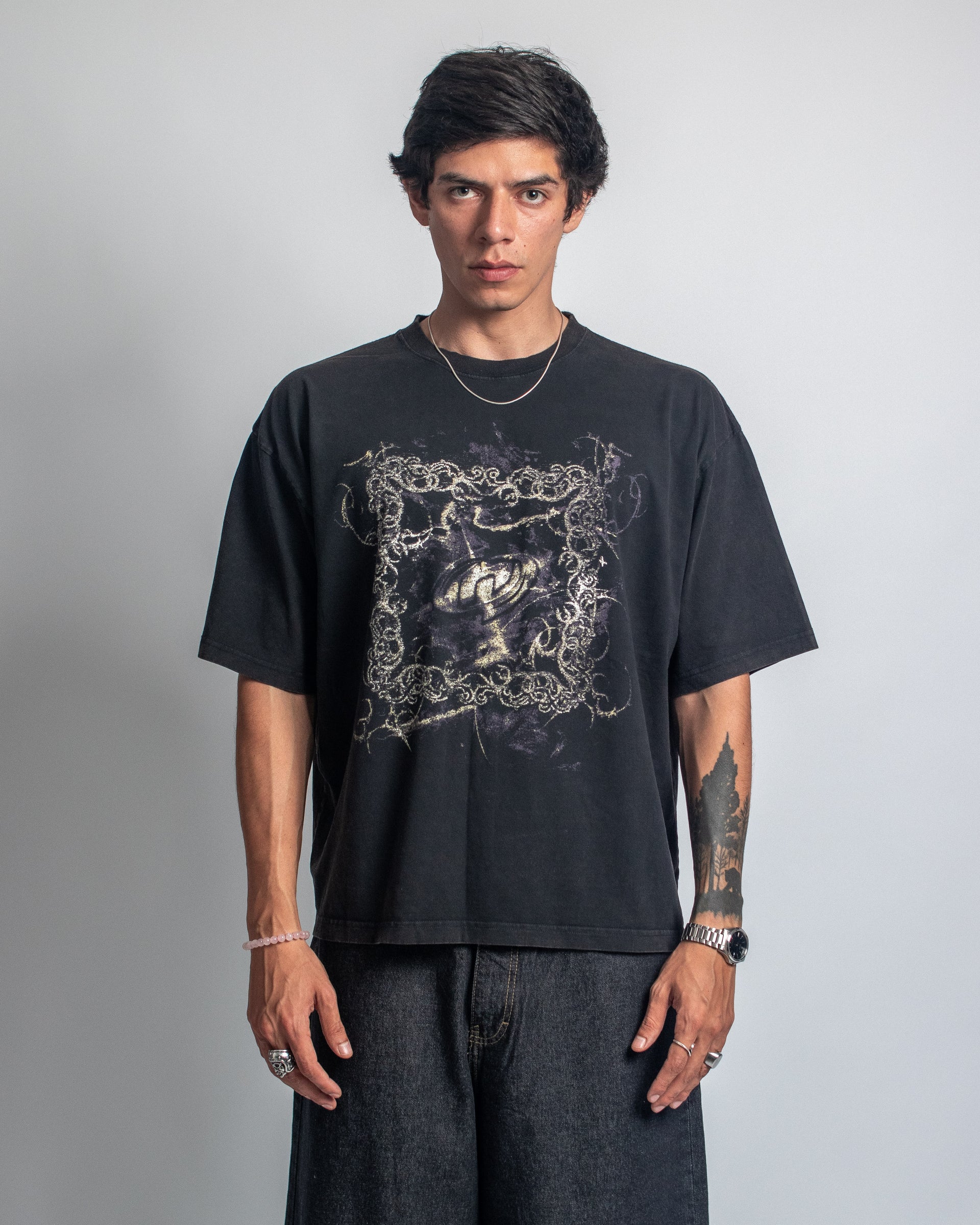 T-SHIRT BLACK COSMOS
