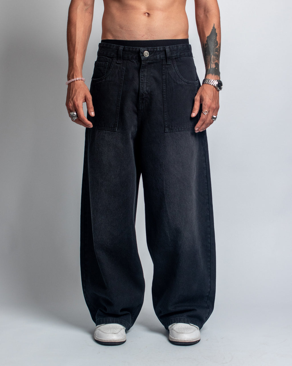 JEAN BLACK PARCHE