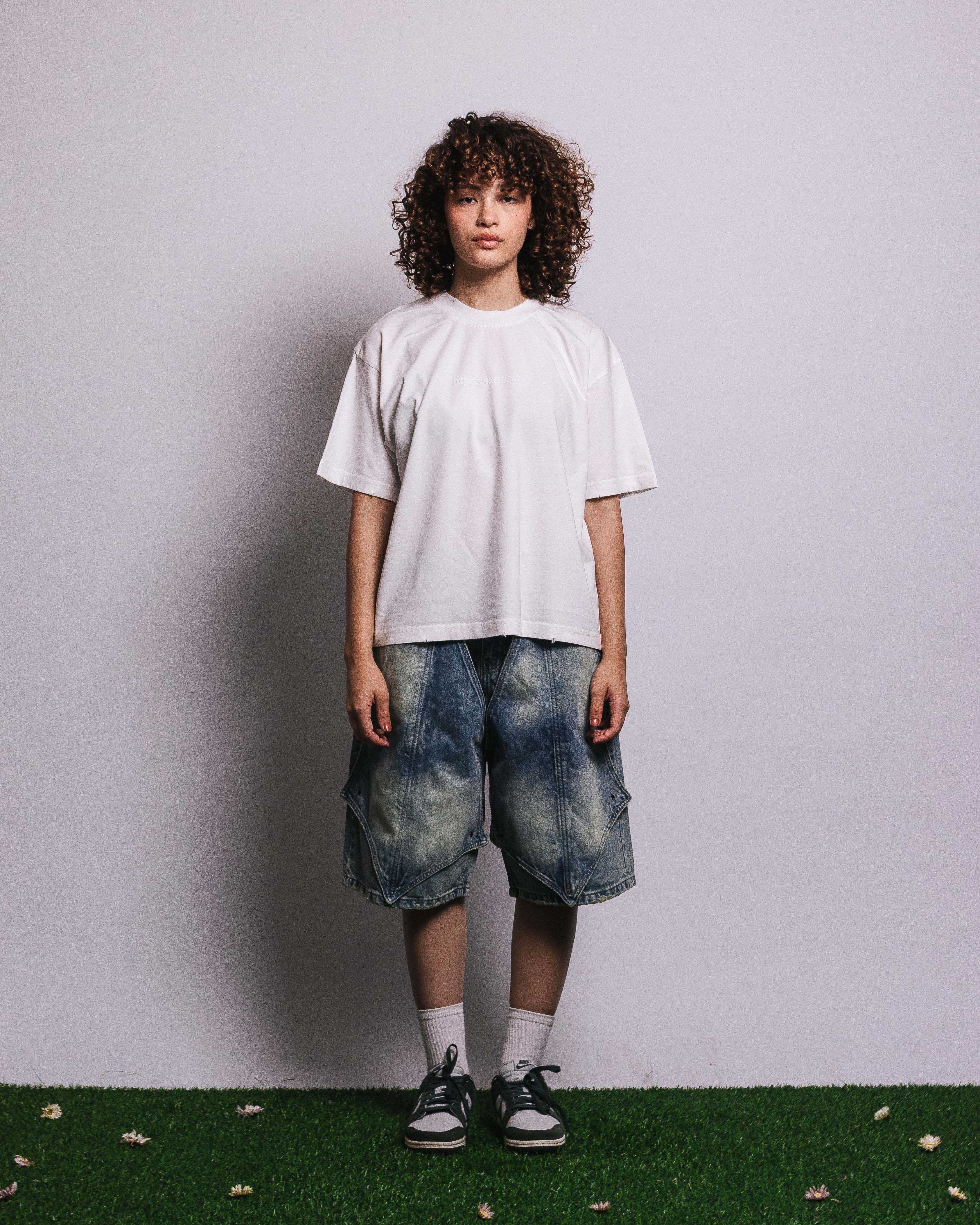 BOXY TEE BASICO PERLA