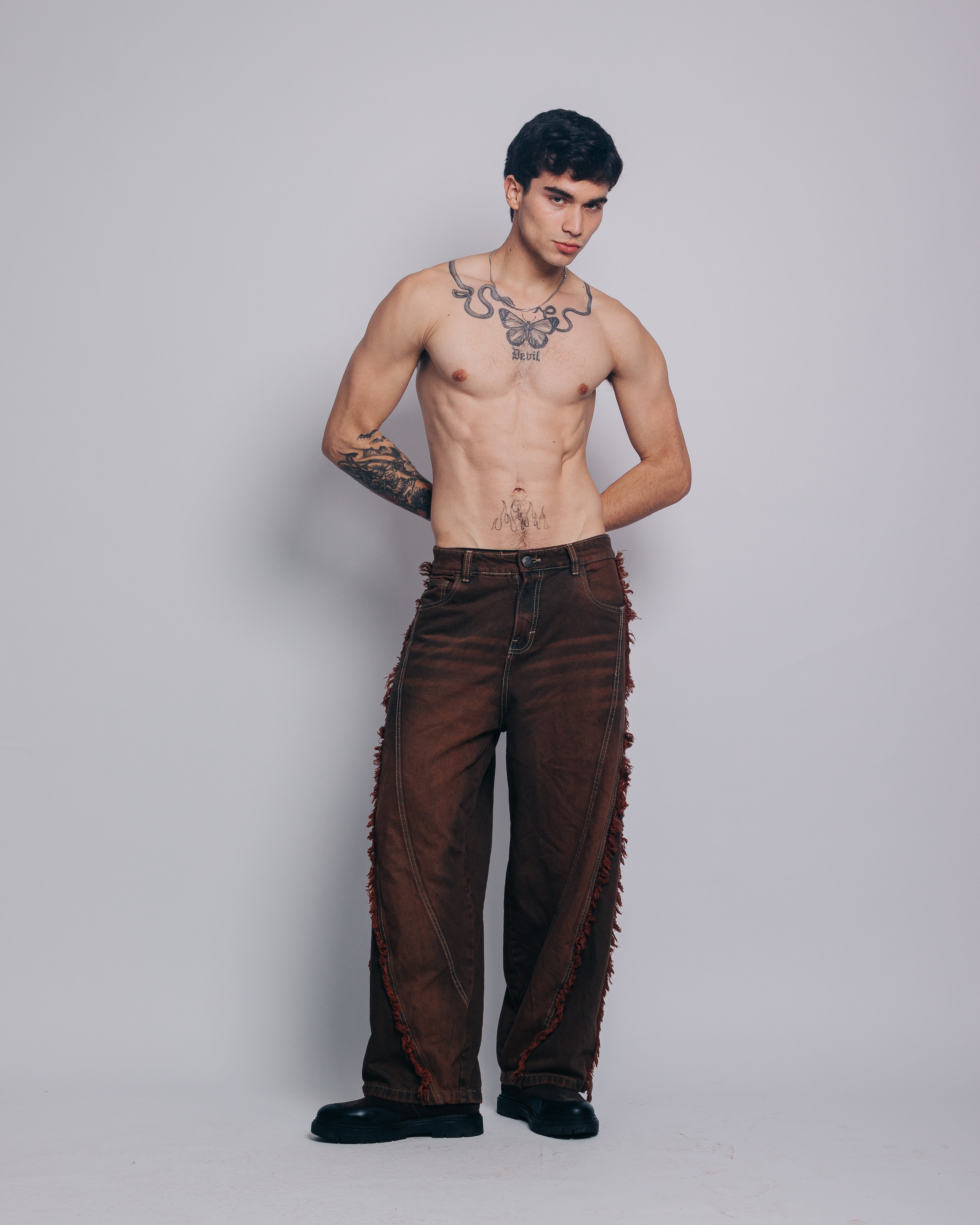 Baggy Jean Disruptive Marron