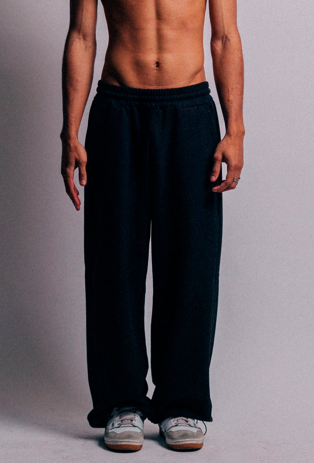 Adjustable Baggy Black Pant